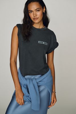 Anine Bing Cade Palm 100% Cotton T-Shirt