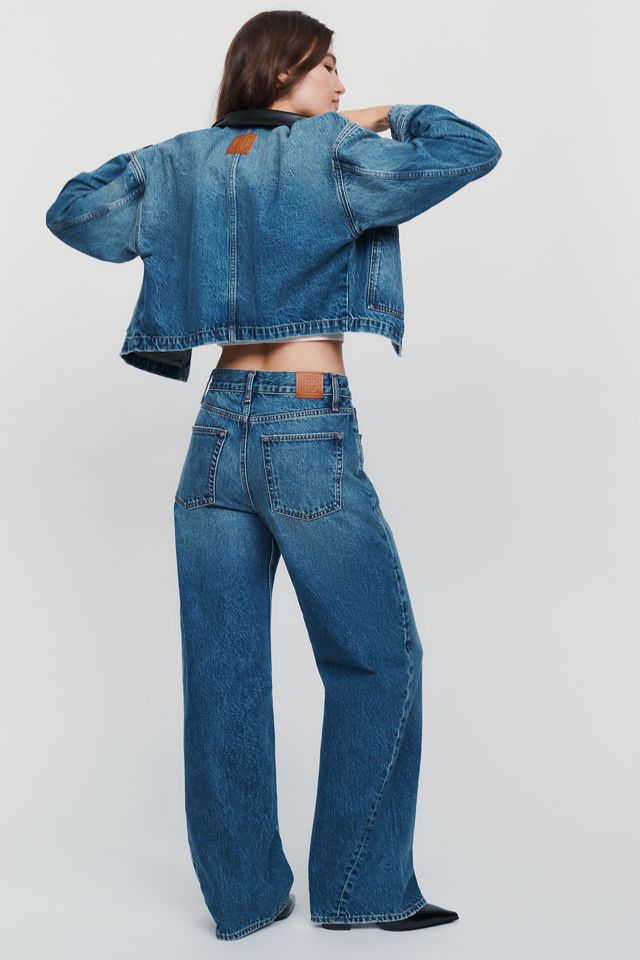 Anine Bing Brie High-Rise Straight-Leg Jeans #1