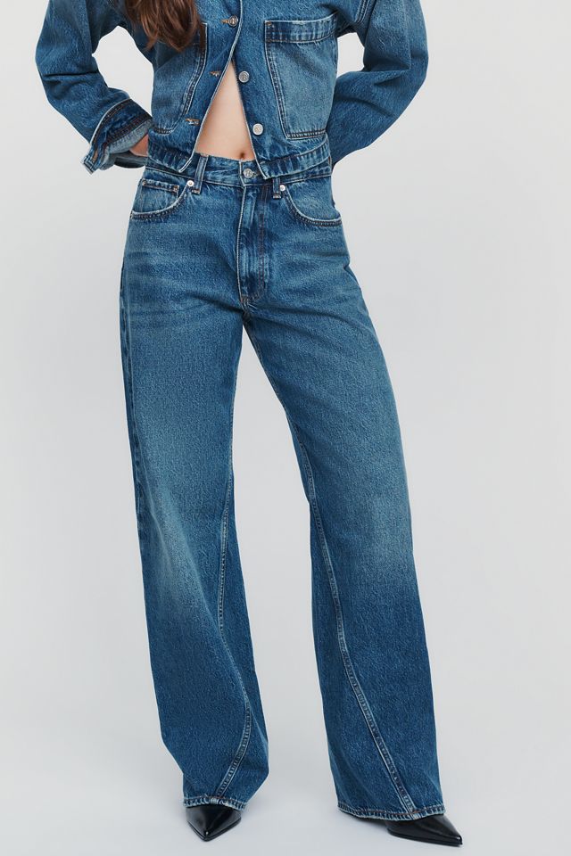 Anine Bing Brie High-Rise Straight-Leg Jeans #2