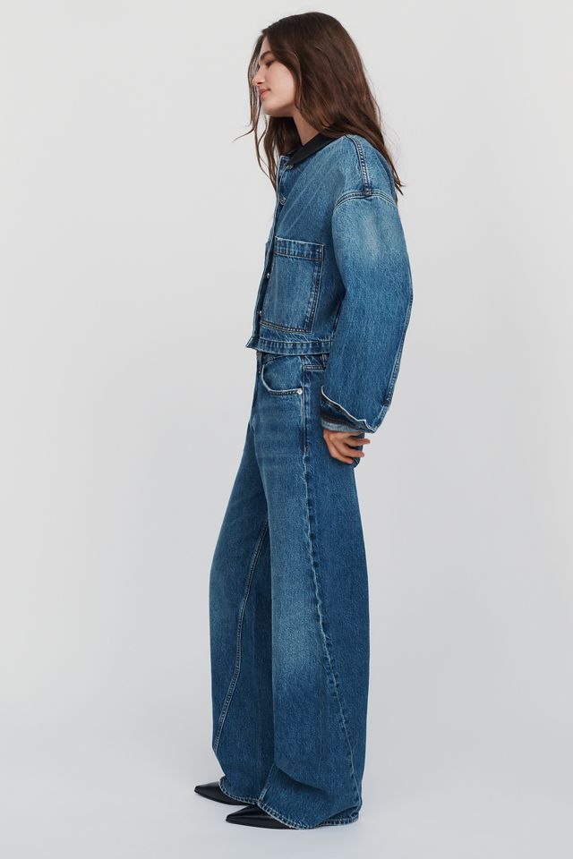 Anine Bing Brie High-Rise Straight-Leg Jeans #3