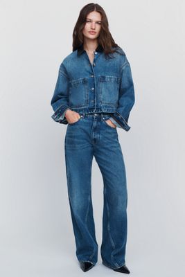 Anine Bing Brie High-Rise Straight-Leg Jeans