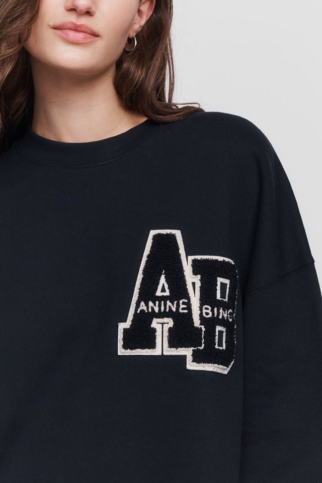 Anine Bing Miles 100% Cotton Oversized Sweatshirt #1