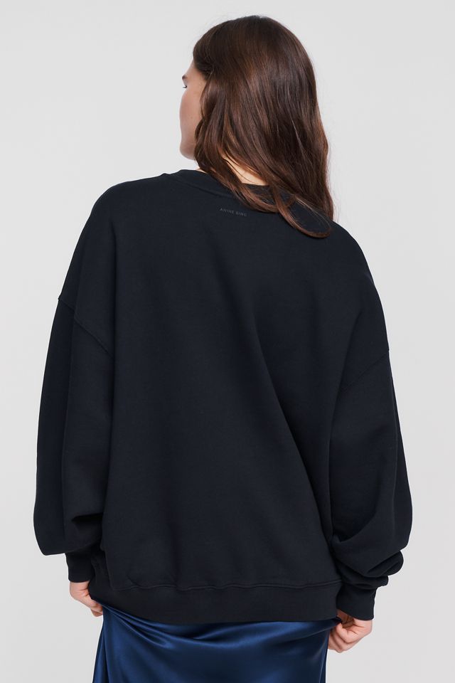 Anine Bing Miles 100% Cotton Oversized Sweatshirt #3