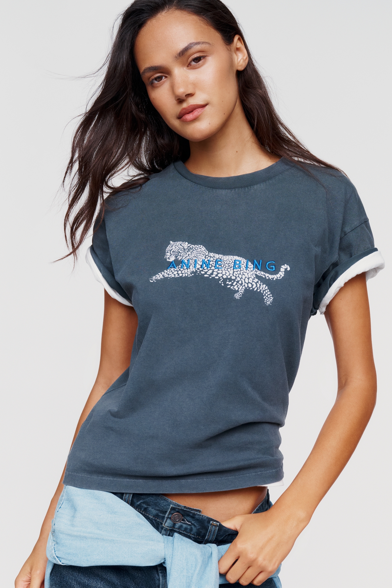 Anine Bing Cade 100% Cotton Tee