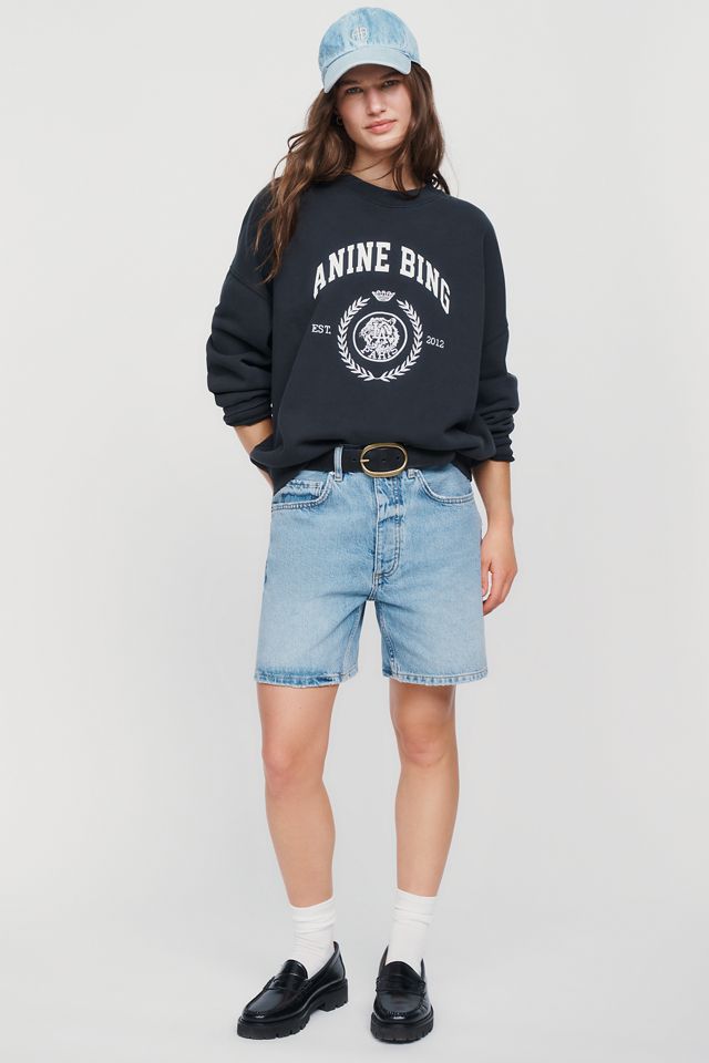 Anine Bing Miles 100% Cotton Collegiate Sweatshirt #2