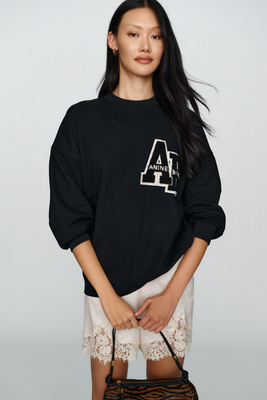 Anine Bing Miles Oversized Sweatshirt by Anthropologie