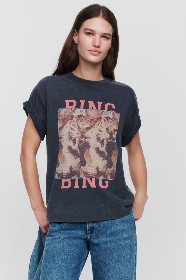 Anine Bing Cade 100% Cotton Tiger Tee #1