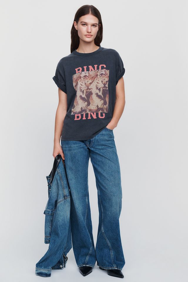 Anine Bing Cade 100% Cotton Tiger Tee #3