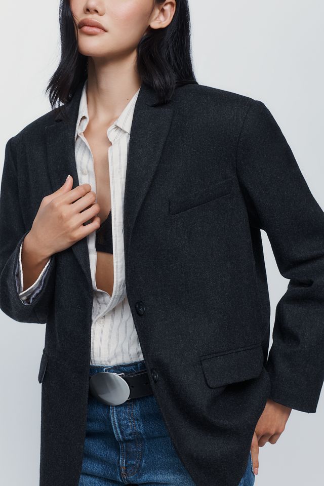 Anine Bing Quinn 100% Wool Blazer #2