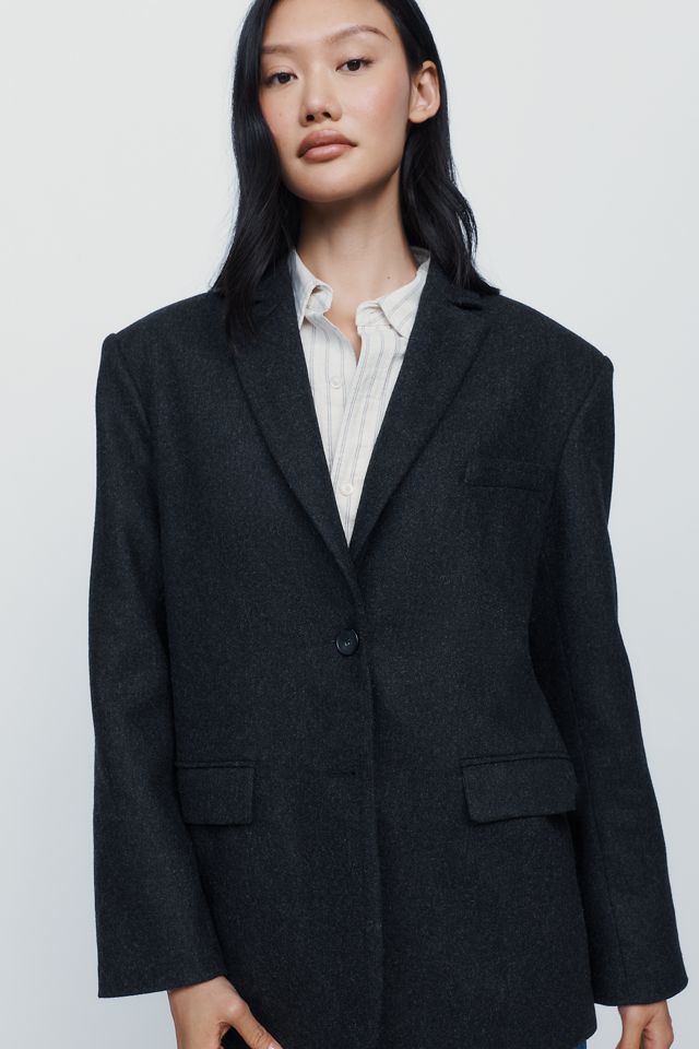 Anine Bing Quinn 100% Wool Blazer #3