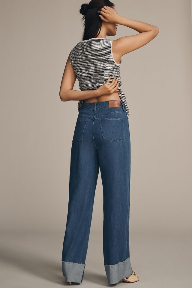 Sam Edelman High-Rise Cuffed Wide-Leg Jeans #2