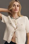 Sam Edelman Colleen Short-Sleeve Cardigan Sweater