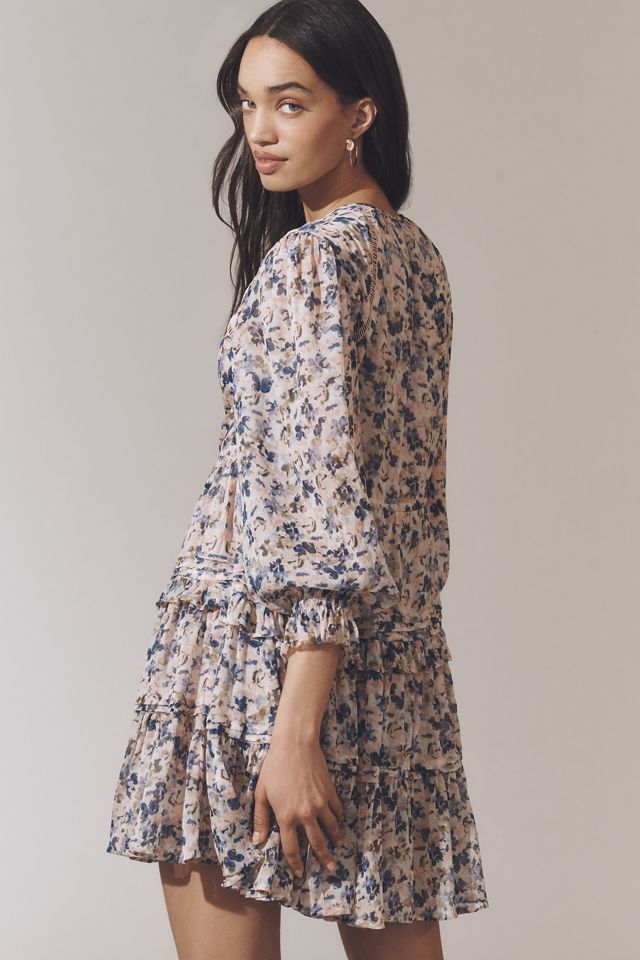 Sam Edelman Savana Long-Sleeve Tie Mini Dress #1