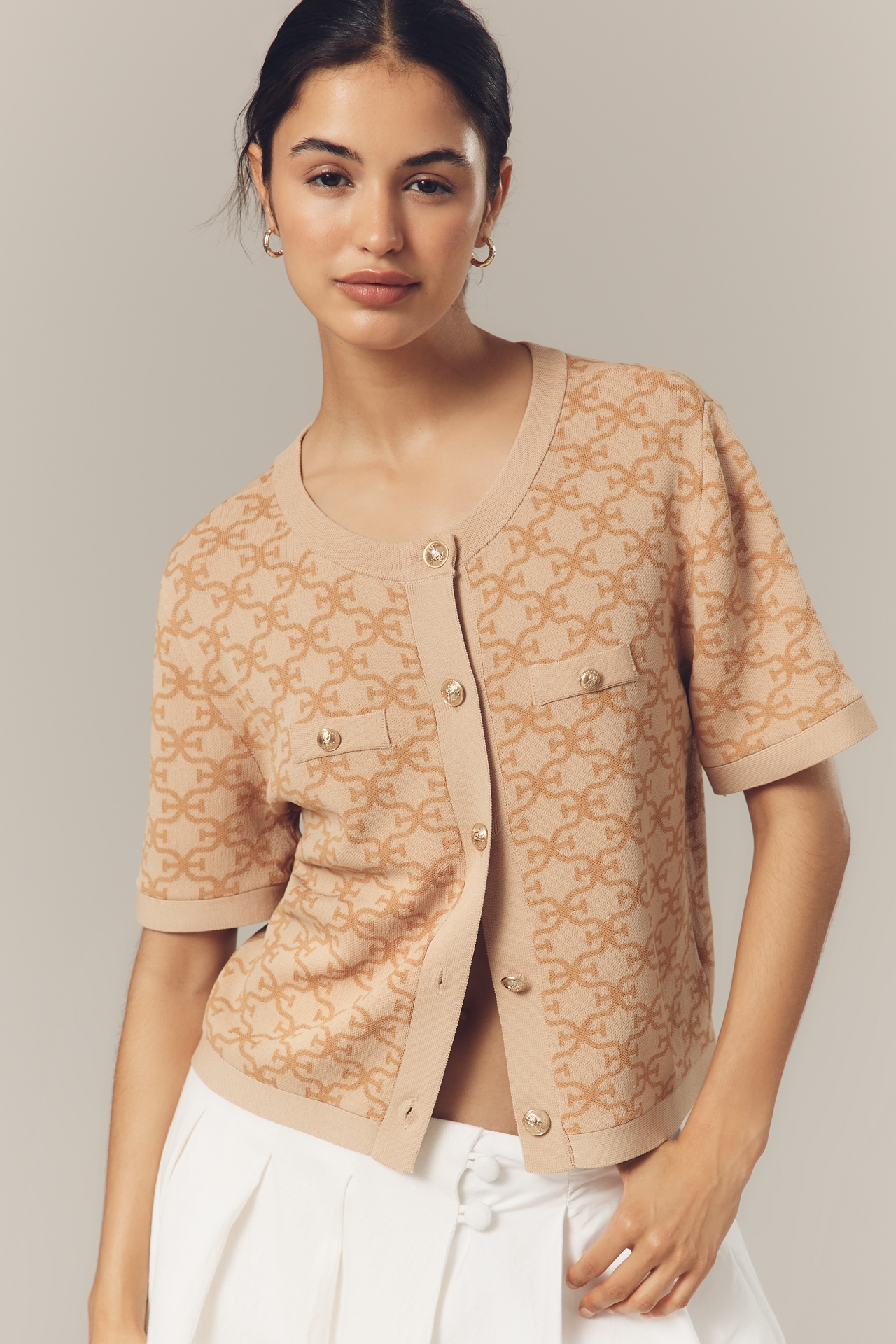 Sam Edelman Colleen Short-Sleeve Blouse