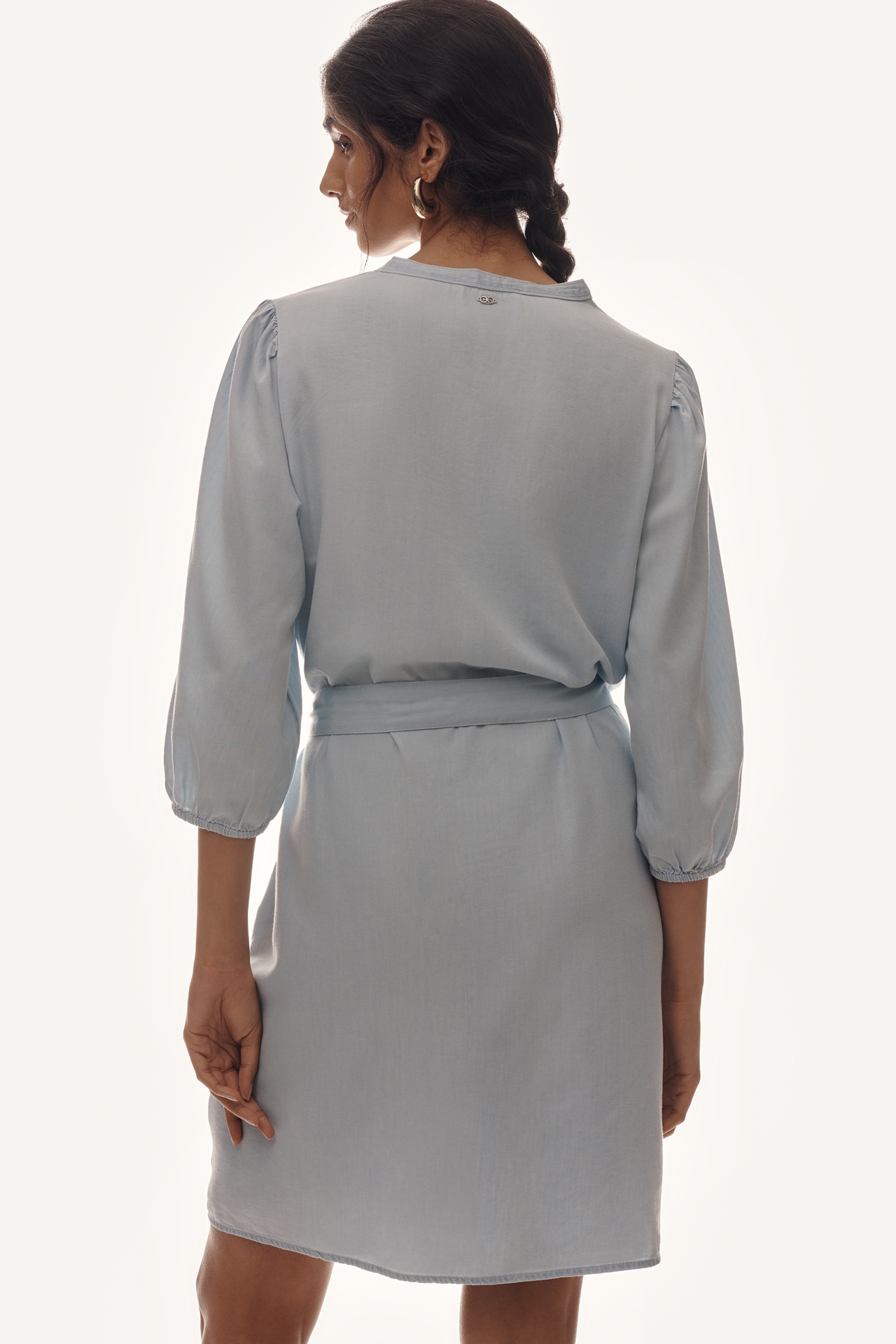 Sam Edelman Laine Tie-Belt Mini Dress