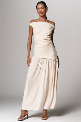 Faithfull The Brand Vestido Maxi con Hombros Descubiertos Roma