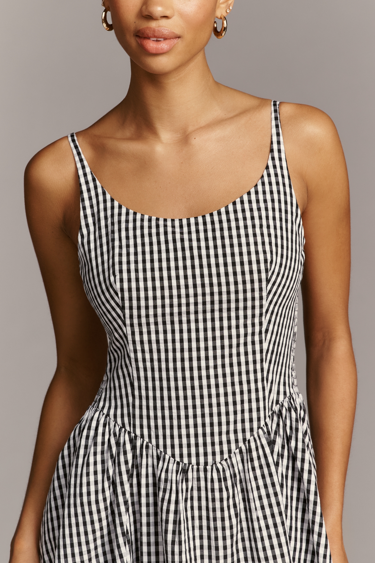 Faithfull The Brand Chiara Sleeveless Basque-Waist Midi Dress