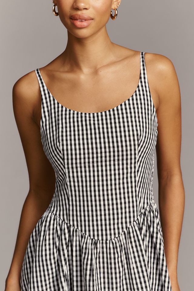 Faithfull The Brand Chiara Sleeveless Basque-Waist Midi Dress |  Anthropologie