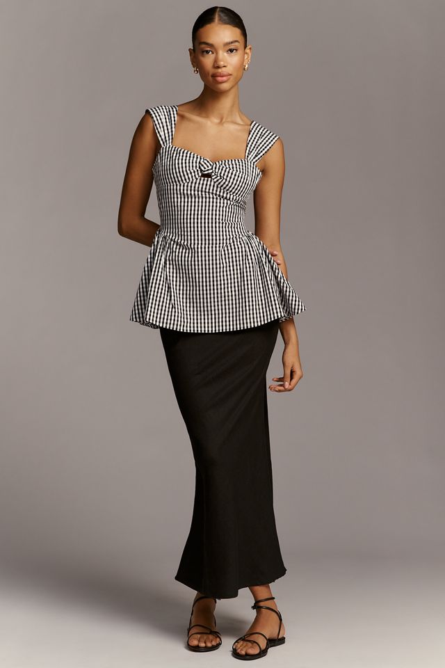 Faithfull The Brand Lucia Peplum Top | Anthropologie