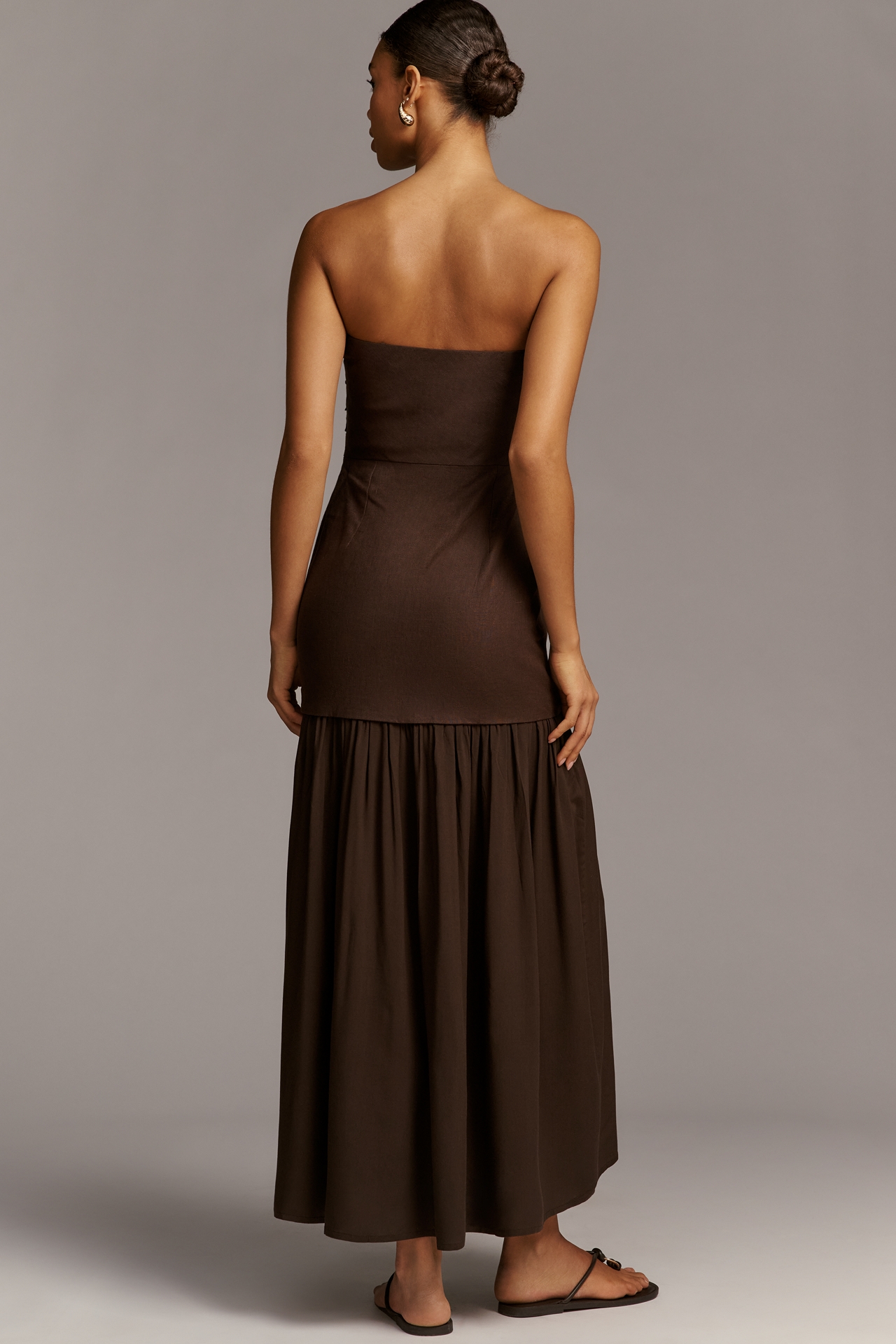 Faithfull The Brand Miro Strapless Maxi Dress