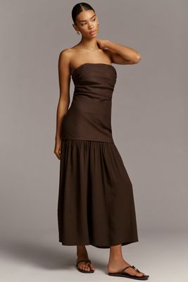 Show Me Your Mumu Aria Plus Strapless Maxi Dress | Anthropologie