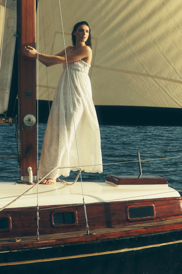 Faithfull The Brand Etta Sleeveless Empire Maxi Dress | Anthropologie