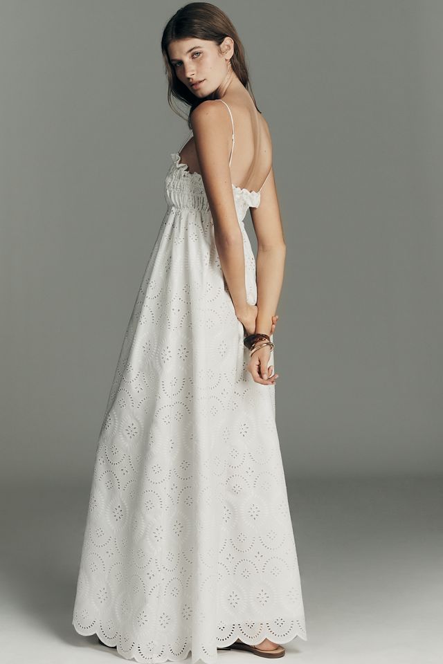 Faithfull The Brand Etta Sleeveless Empire Maxi Dress | Anthropologie