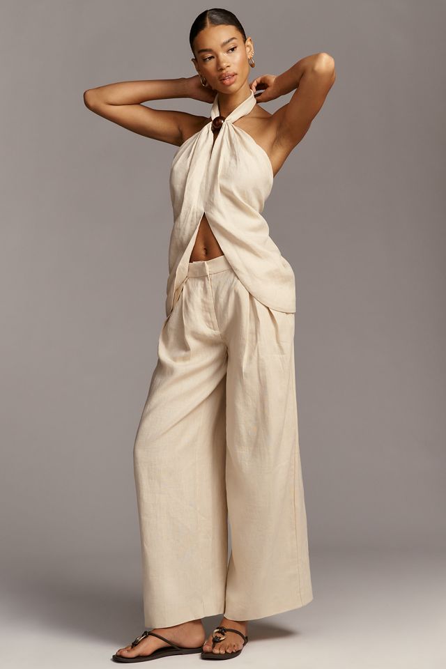 Faithfull Biba Linen Halter Top #2