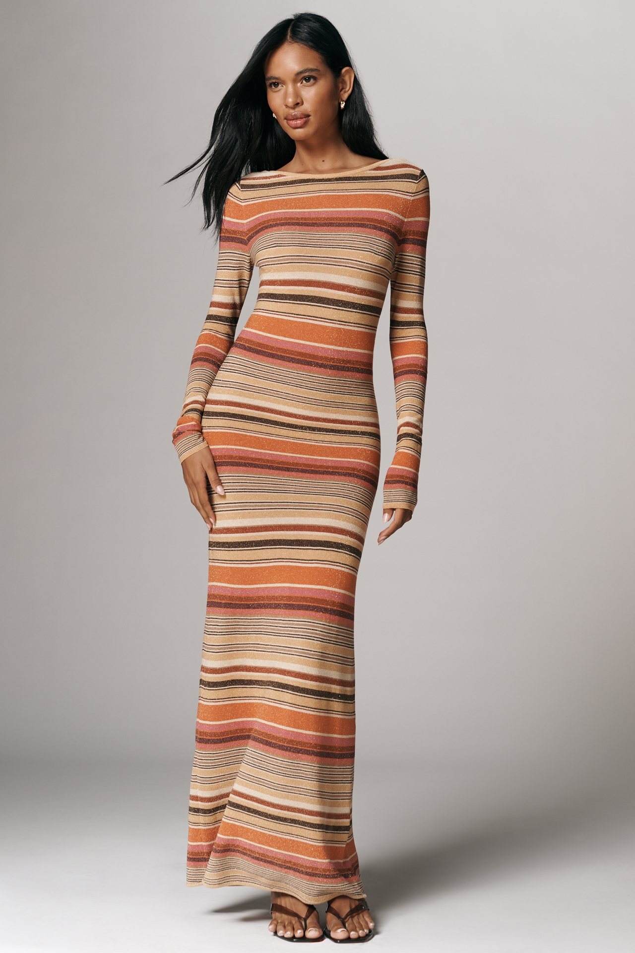 Faithfull The Brand Notturna Long-Sleeve Maxi Dress