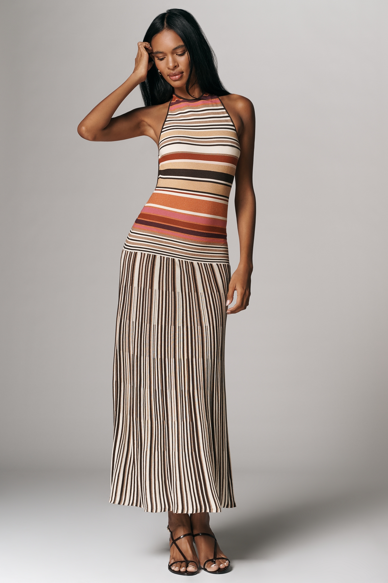 Faithfull The Brand Maretta Sleeveless High-Neck Maxi Dress