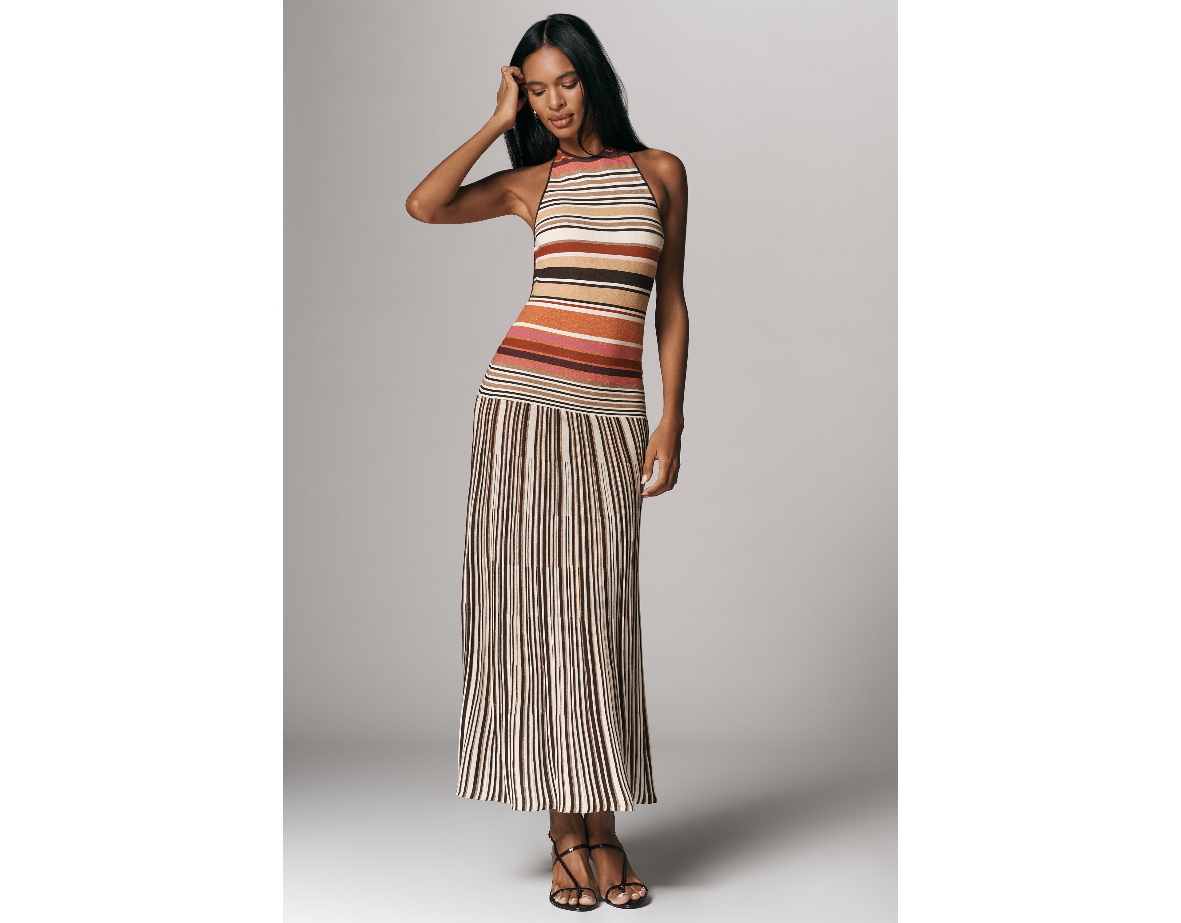 Faithfull Maretta Sleeveless High-Neck Maxi Dress