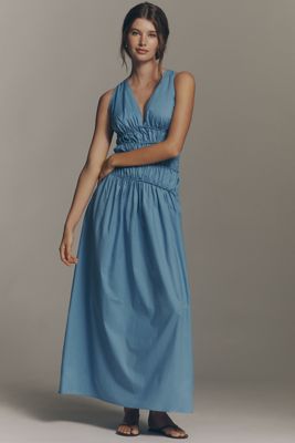Faithfull Saja Ruched Maxi Dress
