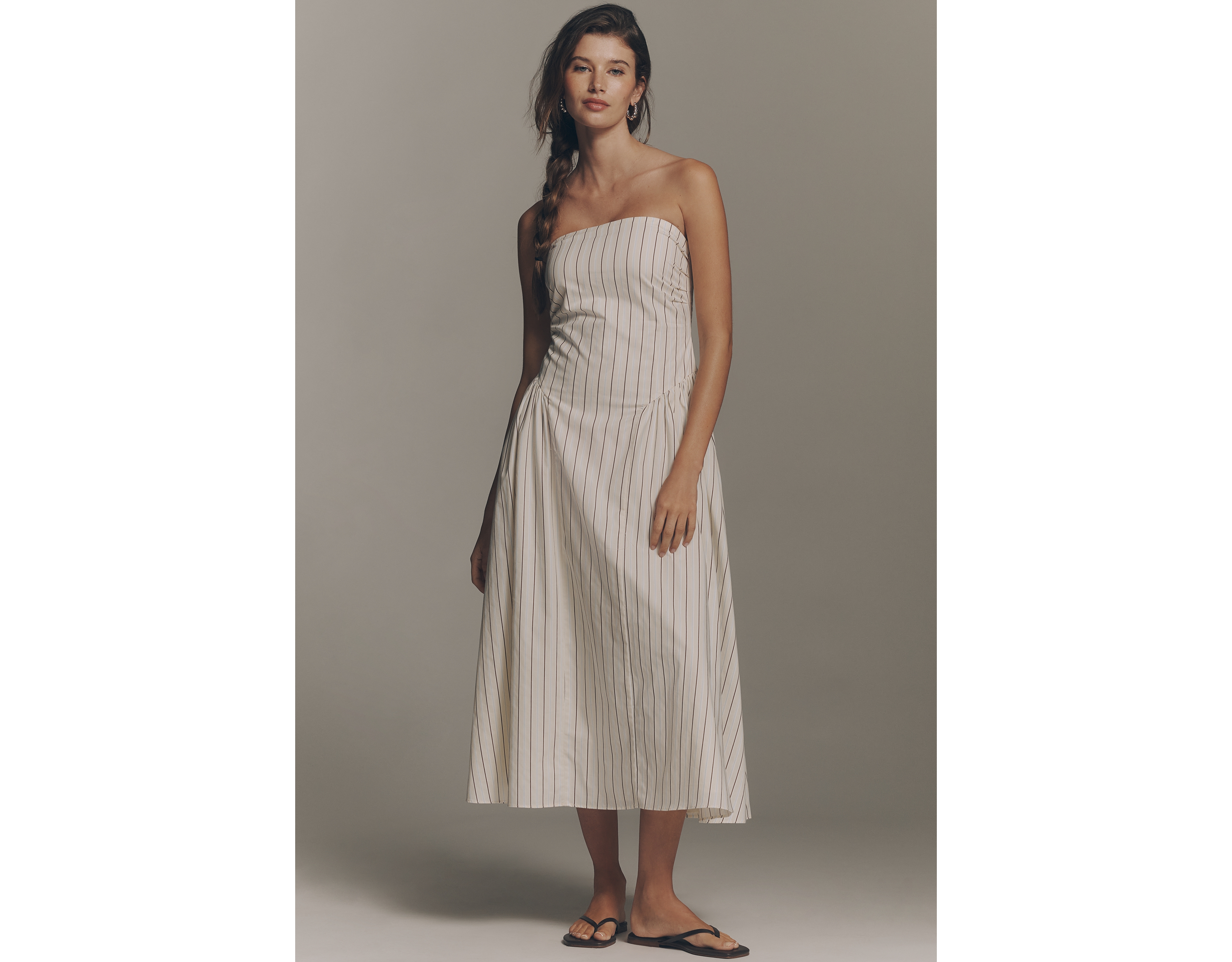 Faithfull Benetta Strapless Midi Dress