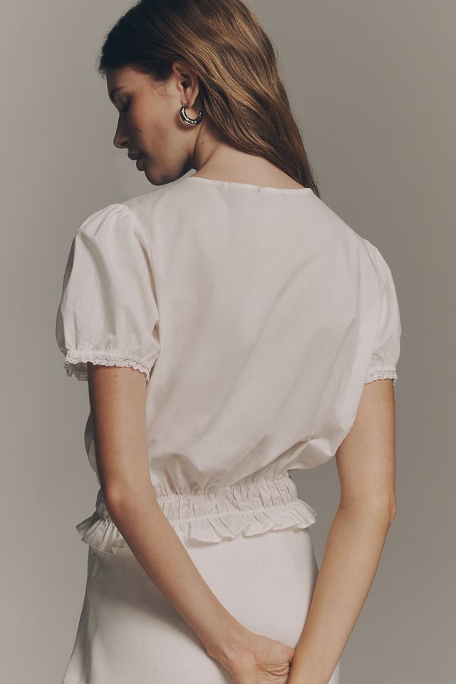 Faithfull The Brand Fiora Lace Blouse | Anthropologie