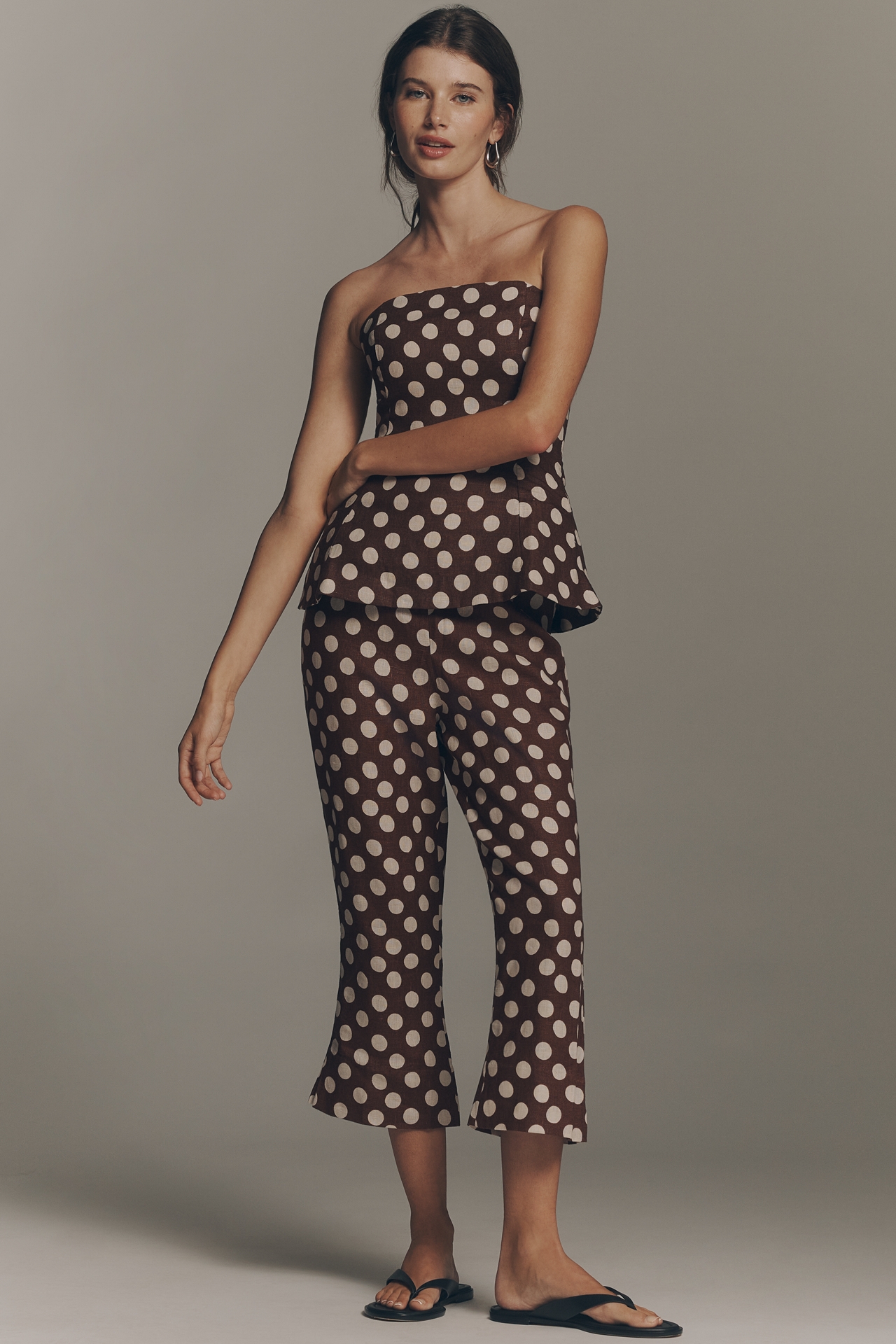 Faithfull The Brand Petro Linen Strapless Top