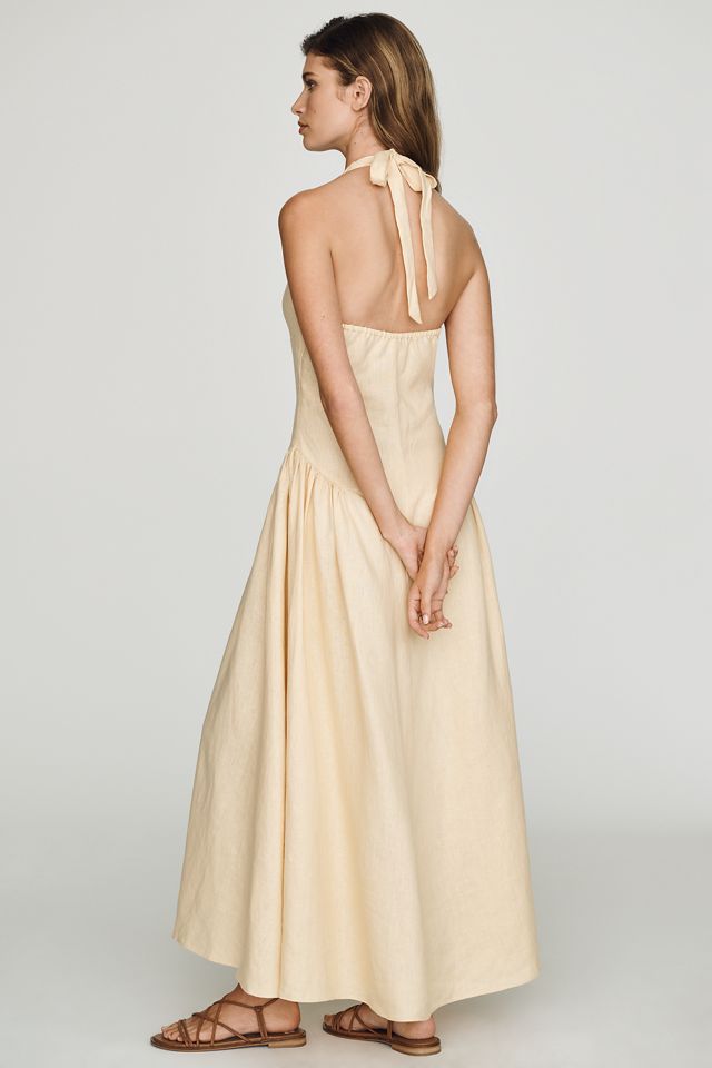 Faithfull La Cala Linen Maxi Dress #3