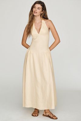 Faithfull La Cala Linen Maxi Dress