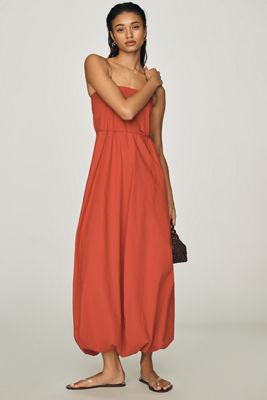 maeve orange bough dress Soft Surroundings Maeve midi dress in deep orange NWT size medium