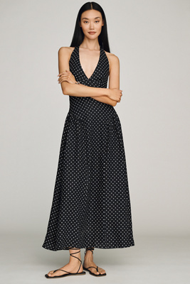 Cala Linen Halter Maxi Dress