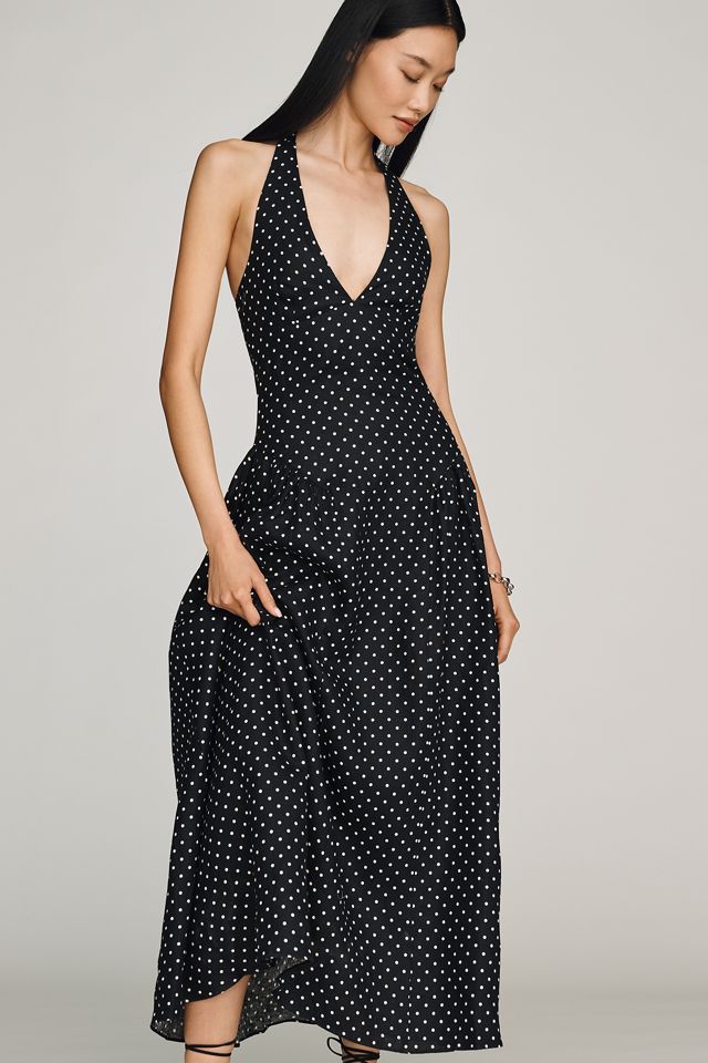 Faithfull Cala Linen Halter Maxi Dress #2