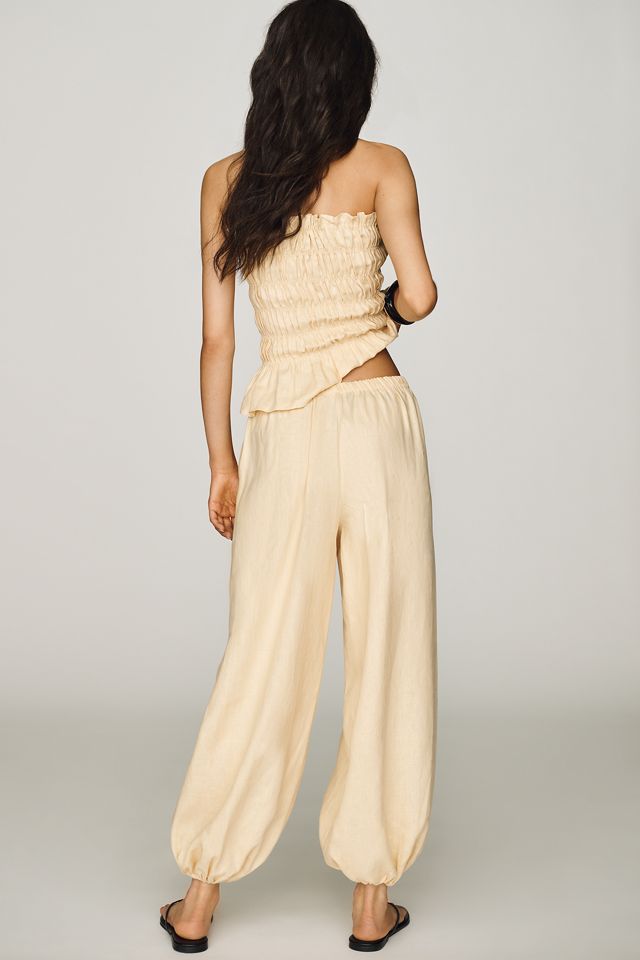 Faithfull Kortez Linen Balloon Pants | Anthropologie