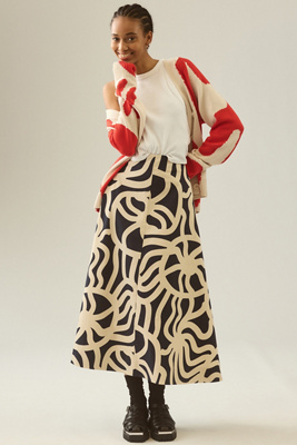 marimekko Flip joonas ネイビー フレアスカート 4139100630034_041_b