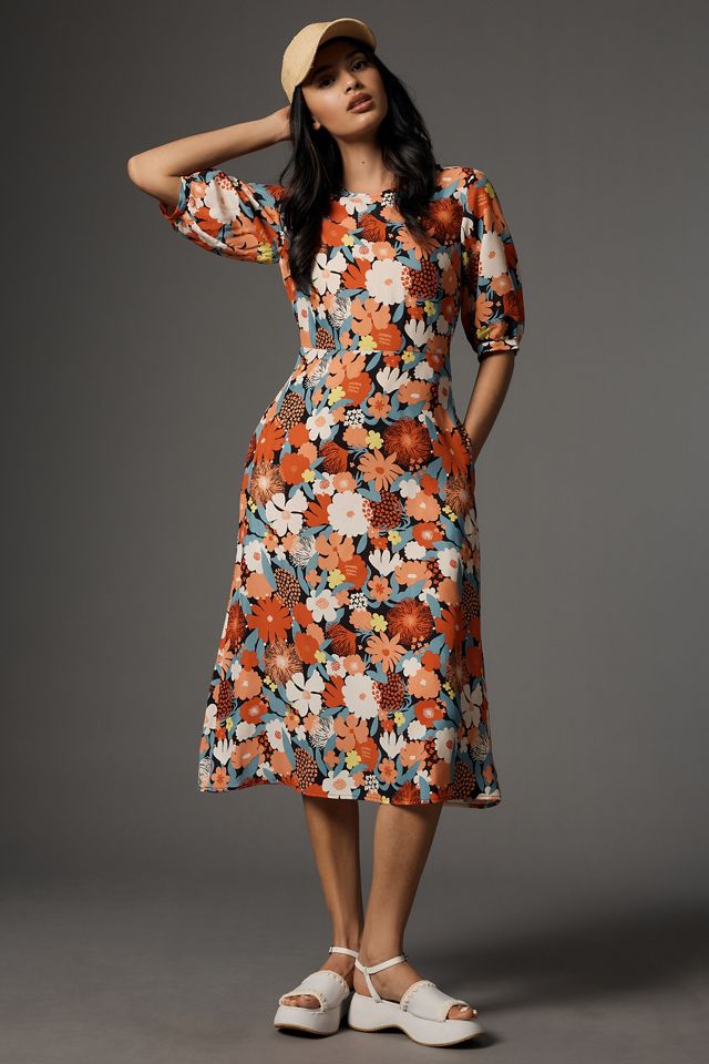 open lace back dress Marimekko Kestit Unikko Cotton Dress main image 0