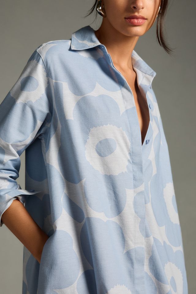 marimekko runoelma unikko shirt dress Marimekko Runoelma Unikko Shirt Dress