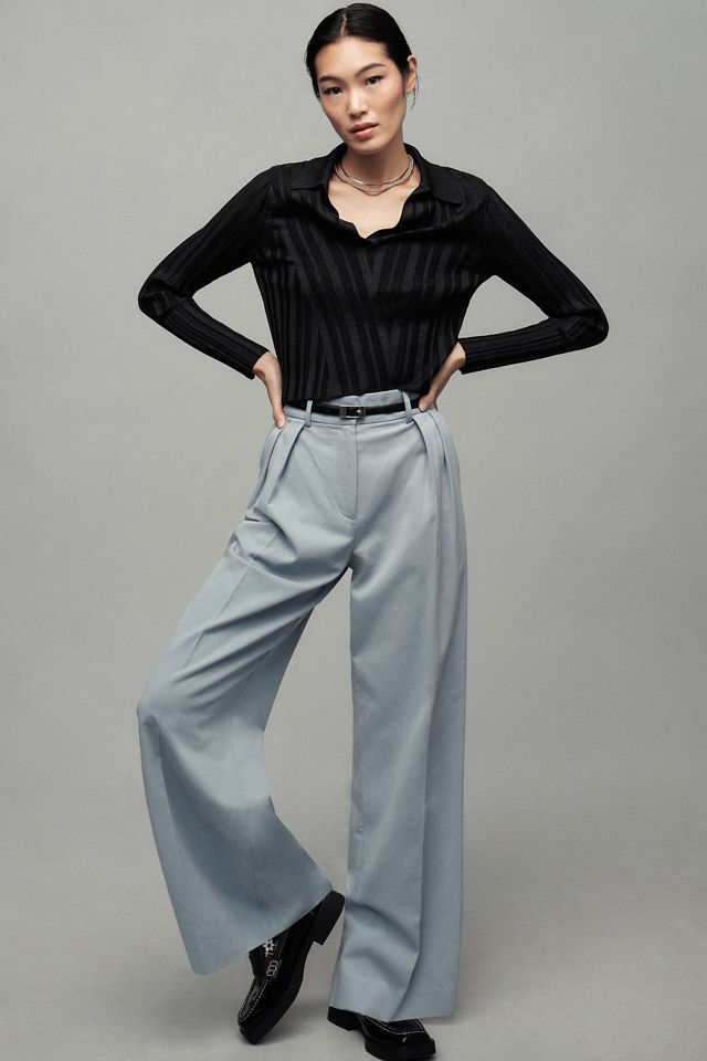 Marimekko Atlantti Pleated Trousers | Anthropologie