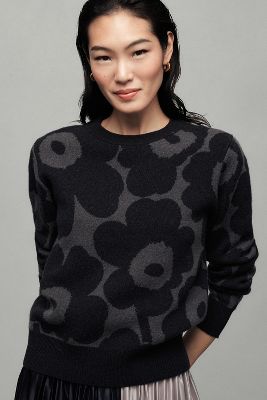 Marimekko Silfa Unikko Wool Sweater | Anthropologie
