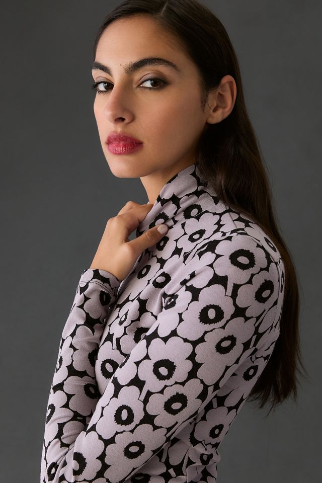 Marimekko Jakala Unikko Jersey Turtleneck Top | Anthropologie