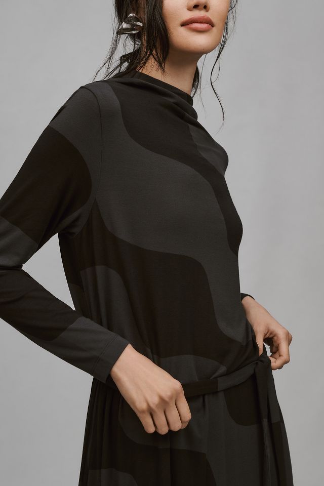 jersey midi dress anthropologie Daily Practice by Anthropologie Hooded Sleeveless Jersey Midi Dress
