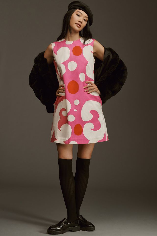 white christmas dresses 1970s 1973 MARIMEKKO cotton dress small