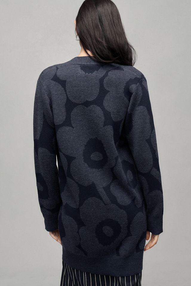 Marimekko Kadmium Unikko Wool Cardigan Sweater | Anthropologie
